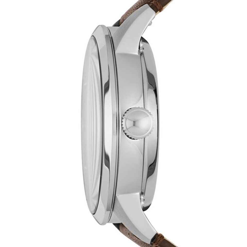 Fossil FME3110 Otomatik Deri Kahverengi Lacivert Kadran 44 mm Erkek Kol Saati
