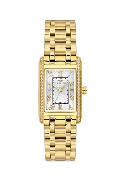 Ferro Sarı Celik Kordon KADIN Kol Saati FL43005A-B