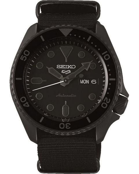 Seiko 5 Sports SRPD79K Otomatik Nato Siyah Hardlex Cam 10 ATM 43 mm Erkek Kol Saati