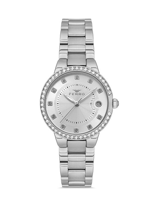 Ferro FL21349A-A Quartz Çelik Gri 32 mm Kadın Kol Saati