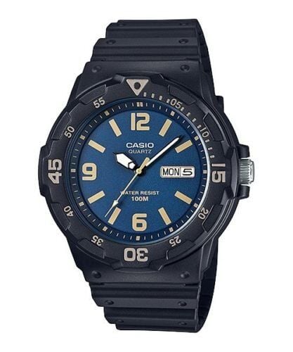 Casio MRW-200H-2B3VDF Quartz Silikon Siyah 45 mm Erkek Kol Saati