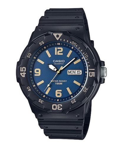 Casio MRW-200H-2B3VDF Quartz Silikon Siyah 45 mm Erkek Kol Saati