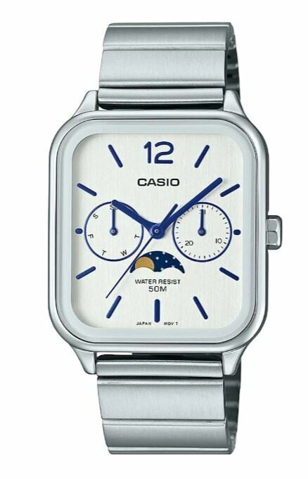 Casio MTP-M305D-7AVDF Quartz Çelik Gri Sun&Moon 34 mm Erkek Kol Saati
