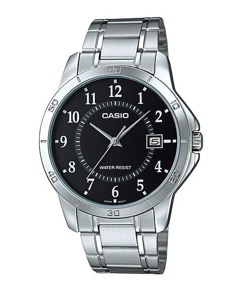 Casio MTP-V004D-1BUDF Quartz Çelik Gri Siyah Kadran 42 mm Erkek Kol Saati