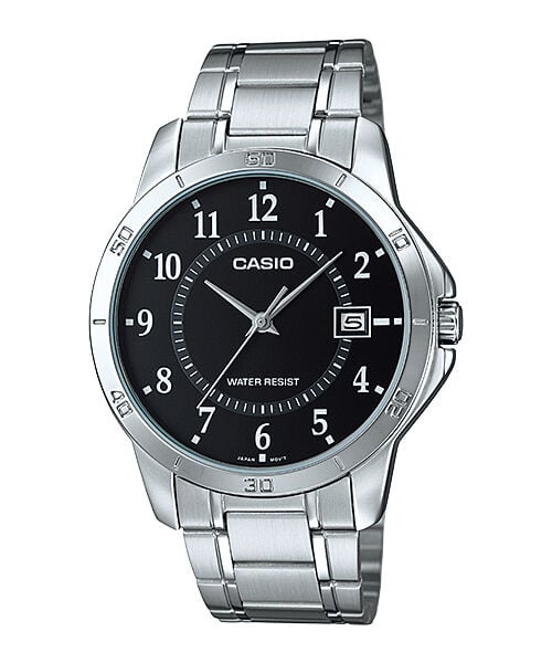 Casio MTP-V004D-1BUDF Quartz Çelik Gri Siyah Kadran 42 mm Erkek Kol Saati