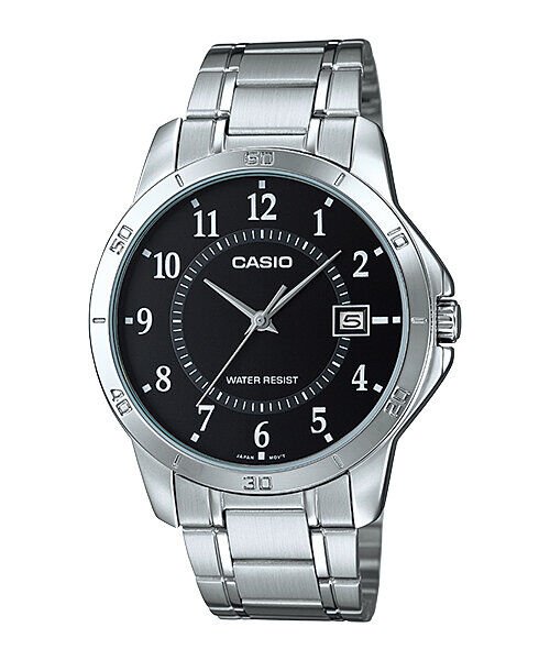 Casio MTP-V004D-1BUDF Quartz Çelik Gri Siyah Kadran 42 mm Erkek Kol Saati