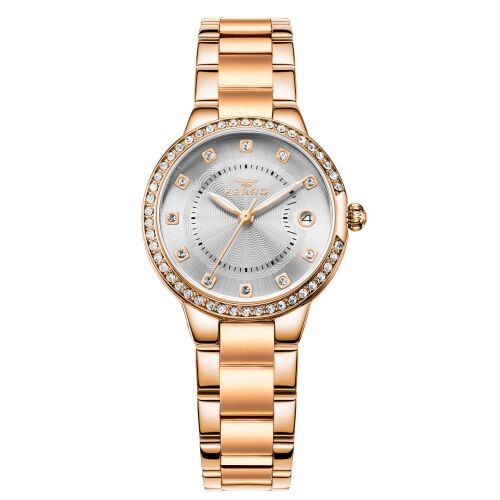 Ferro Rose Çelik Kordon Kadın Kol Saati FL21349A-C 3ATM Su Geçirmez 2 Yıl Garantili HediyePaketli