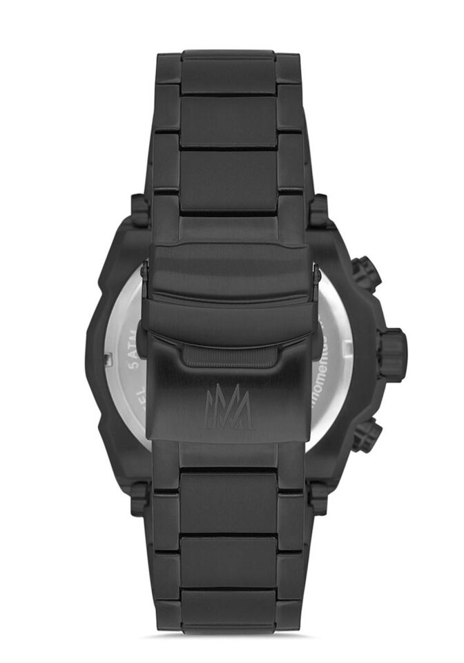 Momentus SM354B-04KM Quartz Çelik Siyah 47 mm Erkek Saat