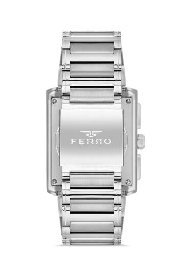 Ferro Gümüş Çelik Kordon Erkek Kol Saati FM11465AWT-A3 Fonksiyonları Aktif 3ATM Su Geçirmez