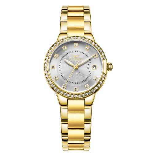 Ferro FL21349A-B Quartz Çelik Altın Rengi 33 mm Kadın Kol Saati
