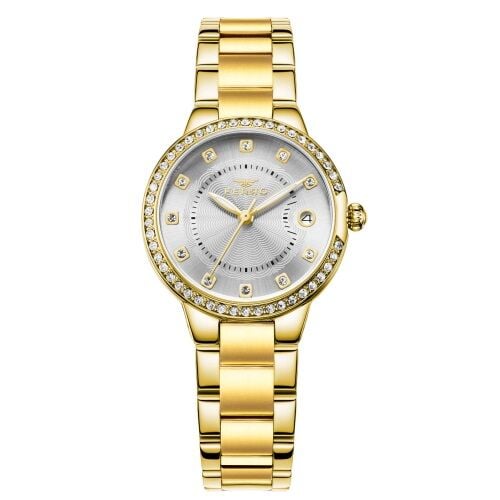 Ferro FL21349A-B Quartz Çelik Altın Rengi 33 mm Kadın Kol Saati