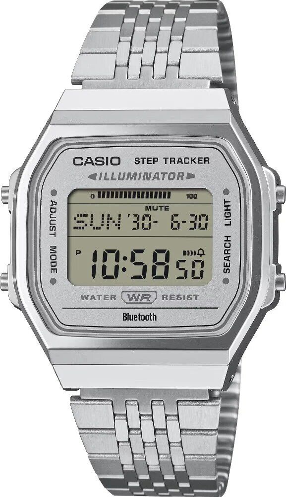 Casio ABL-100WE-7ADF Retro Quartz Çelik Gri 38 mm Erkek Kol Saati
