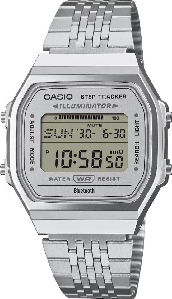 Casio ABL-100WE-7ADF Retro Quartz Çelik Gri 38 mm Erkek Kol Saati