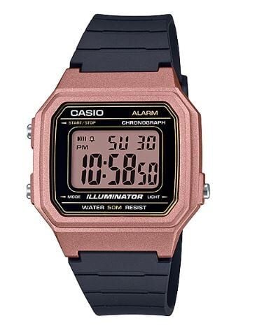 Casio W-217HM-5AVDF Quartz Silikon Siyah 41 mm Erkek Kol Saati