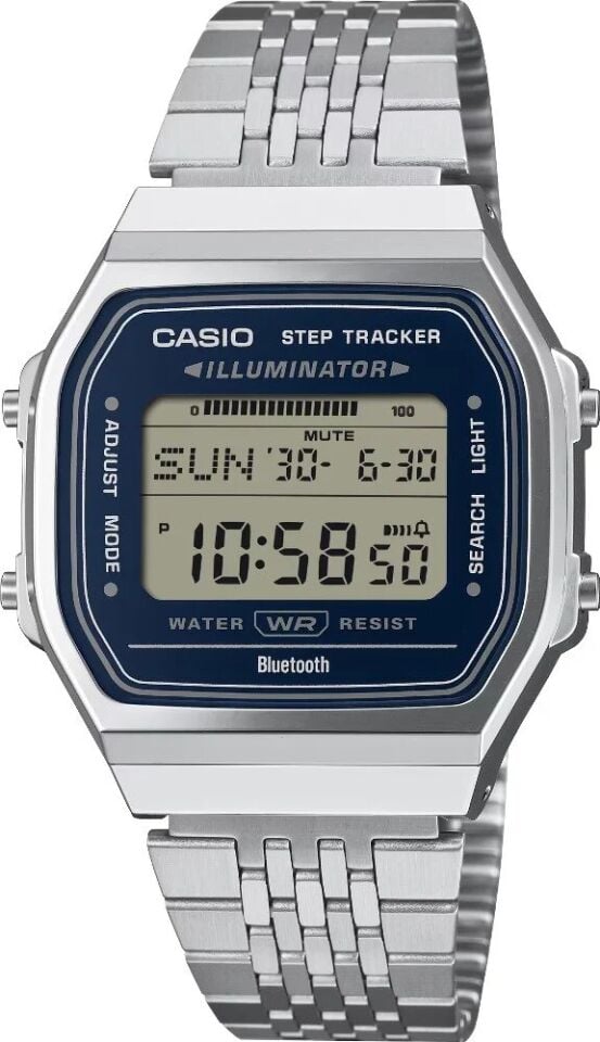 Casio ABL-100WE-2ADF Retro Quartz Çelik Gri 38 mm Erkek Kol Saati