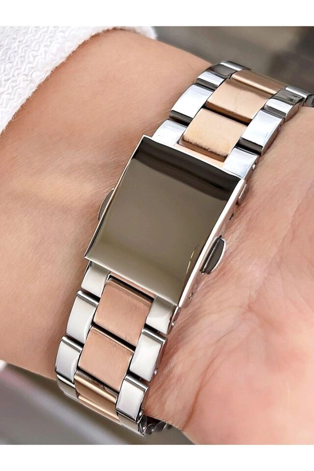 Ferro FL21259A-E 36 mm Rose Gold/Metalik Gri Kadın Kol Saati+ Bileklik