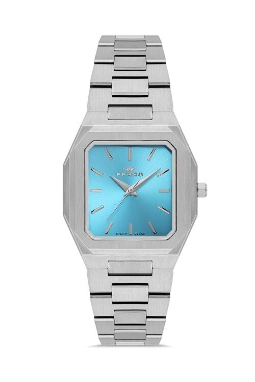 Ferro Gümüş Çelik Kordon Kadın Kol Saati FL21482A-A15 3ATM SuGeçirmez 2 YılGarantili HediyePaketli