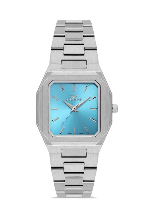 Ferro Gümüş Çelik Kordon Kadın Kol Saati FL21482A-A15 3ATM SuGeçirmez 2 YılGarantili HediyePaketli