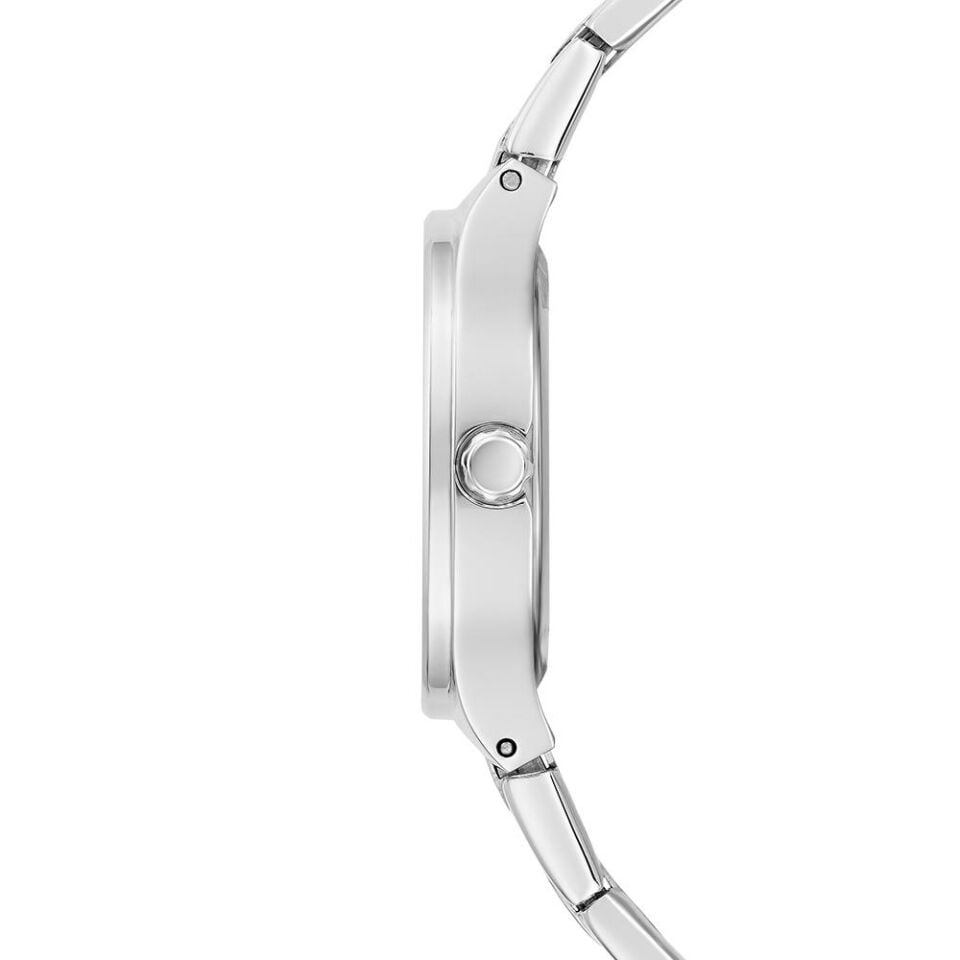 Guess GUGW0615L1 Pırlantalı Quartz Çelik Metalik Gri Siyah Kadran 32 mm Kadın Kol Saati
