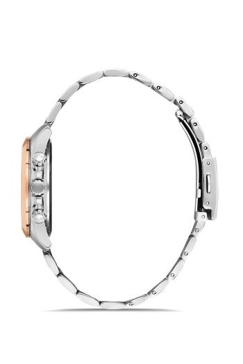 Ferro FL21259A-E 36 mm Rose Gold/Metalik Gri Kadın Kol Saati+ Bileklik