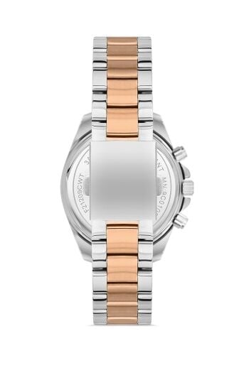Ferro FL21259A-E 36 mm Rose Gold/Metalik Gri Kadın Kol Saati+ Bileklik