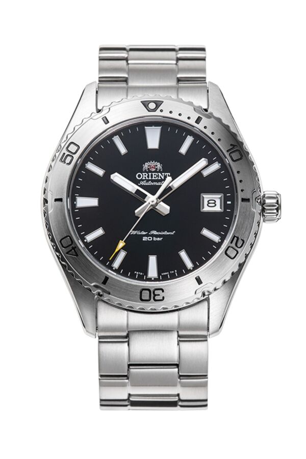 Orient Mako RA-AC0Q01B30B Kurmalı Otomatik Çelik Gri Siyah Kadran 20 ATM 40 mm Erkek Kol Saati