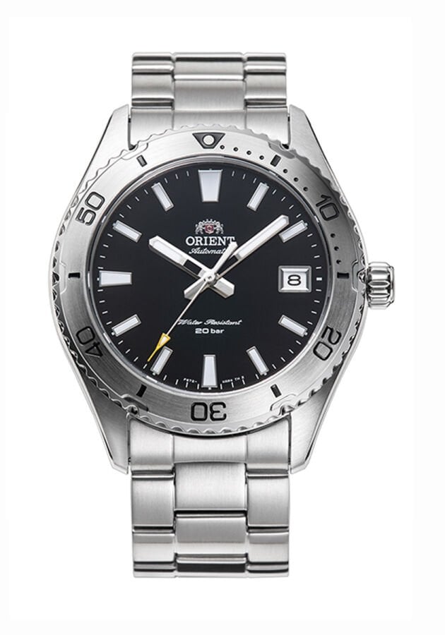 Orient Mako RA-AC0Q01B30B Kurmalı Otomatik Çelik Gri Siyah Kadran 20 ATM 40 mm Erkek Kol Saati