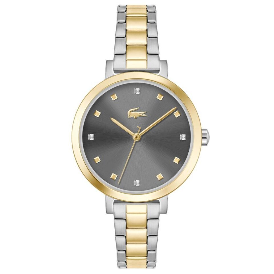 Lacoste 2001369 Quartz Çelik Altın/Gri 34 mm Kadın Kol Saati