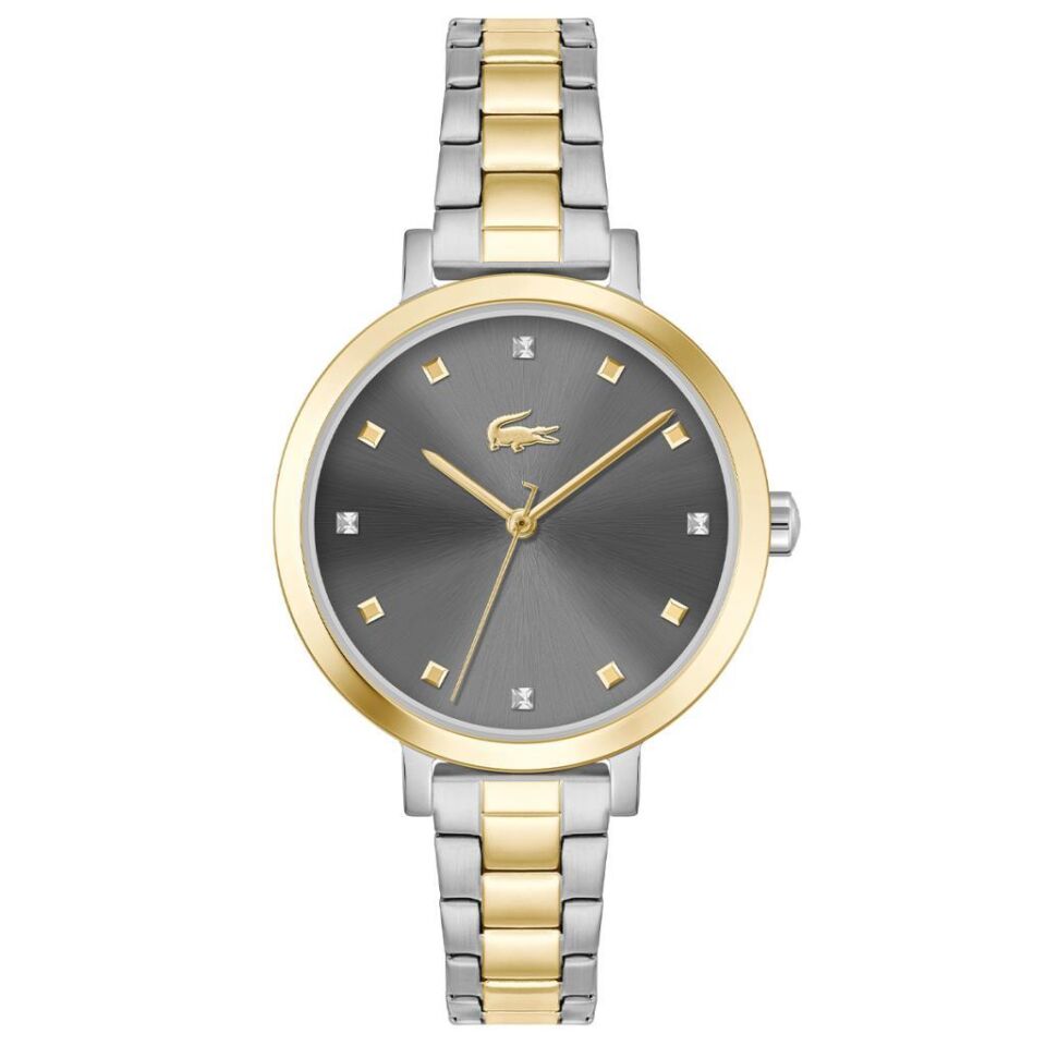 Lacoste 2001369 Quartz Çelik Altın/Gri 34 mm Kadın Kol Saati
