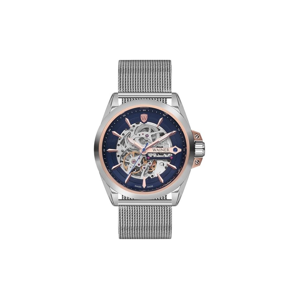 Wainer Swiss Made WA.25687-B 46 mm Hasır Kordonlu Otomatik Erkek Kol Saati