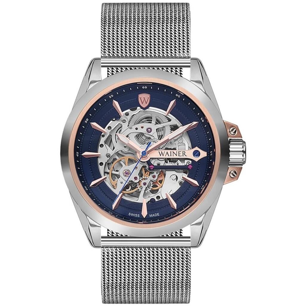 Wainer Swiss Made WA.25687-B 46 mm Hasır Kordonlu Otomatik Erkek Kol Saati