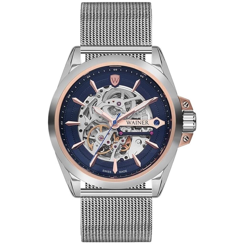 Wainer Swiss Made WA.25687-B 46 mm Hasır Kordonlu Otomatik Erkek Kol Saati