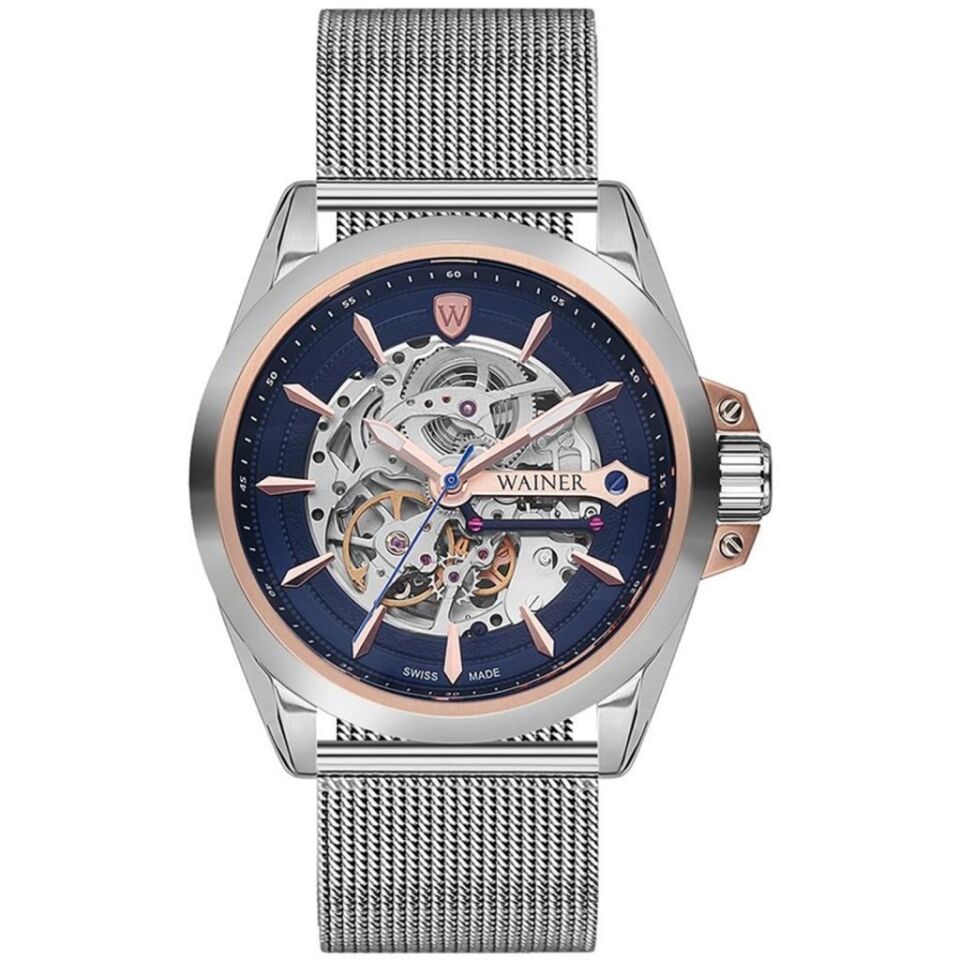Wainer Swiss Made WA.25687-B 46 mm Hasır Kordonlu Otomatik Erkek Kol Saati