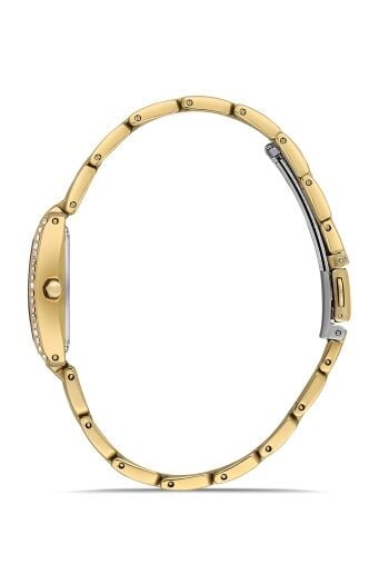 Ferro Sarı Çelik Kordon kadın Kol Saati FL21483A-B 3ATM Su Geçirmez 2 Yıl Garantili HediyePaketli