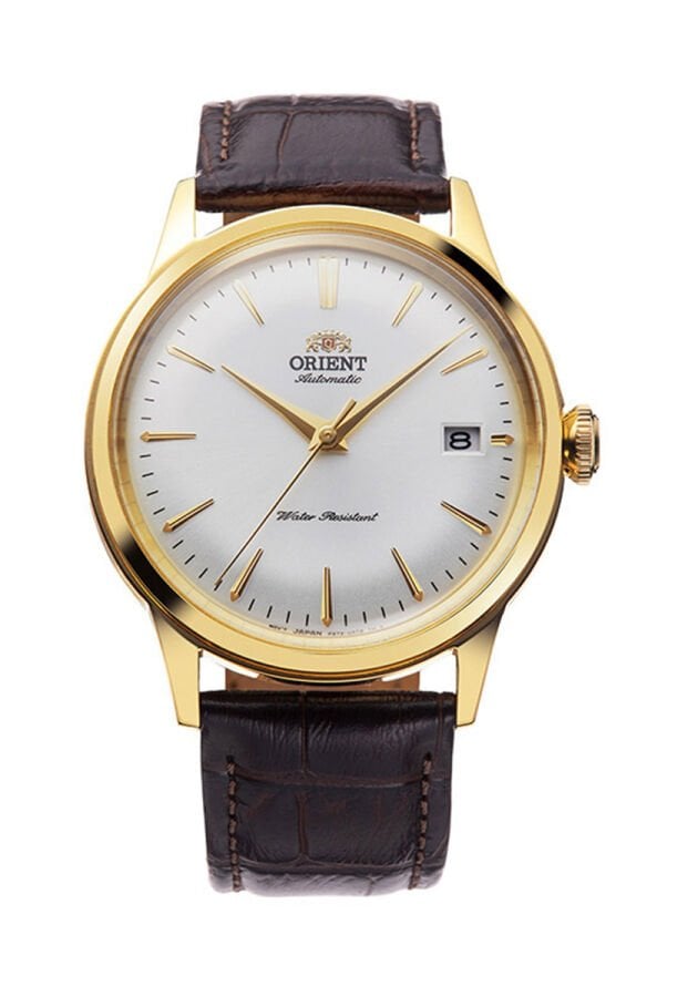 Orient Bambino RA-AC0M01S30B Kurmalı Otomatik Deri Kahverengi Beyaz Kadran 38 mm Erkek Kol Saati