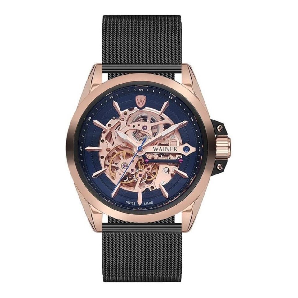 Wainer Master Edition WA.25687-A 46 mm Hasır Kordonlu Otomatik Erkek Kol Saati