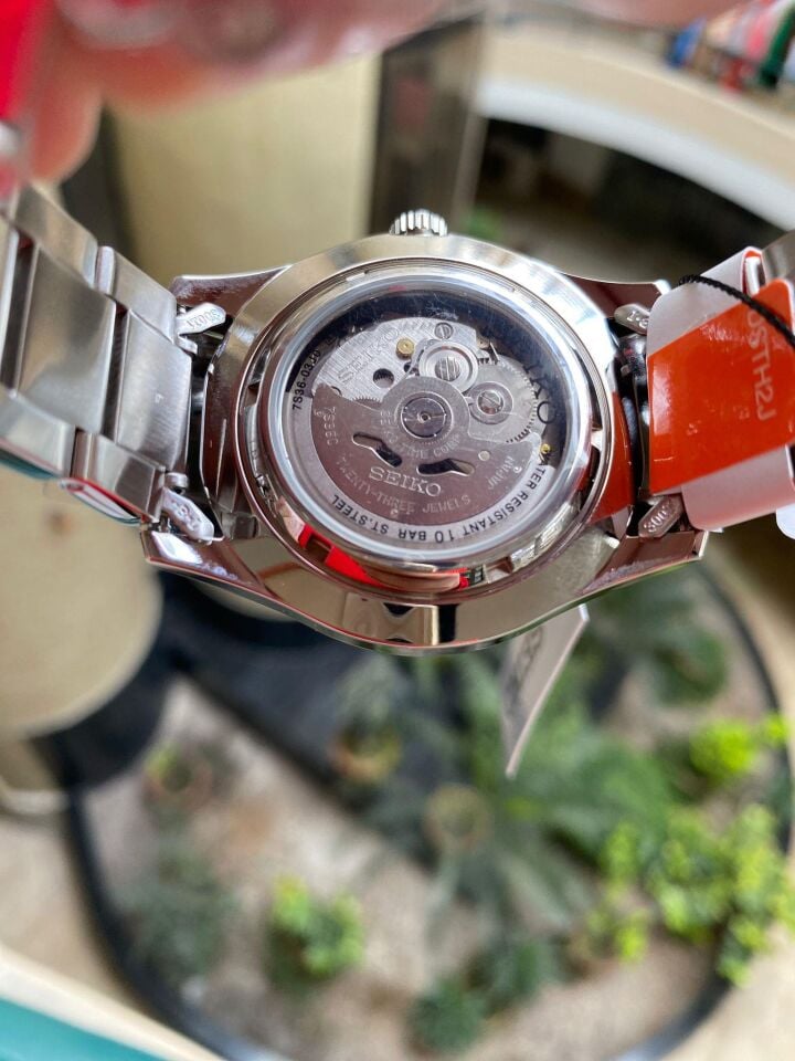 Seiko 5 Japan SNZG13J1 Otomatik Çelik Gri Siyah Kadran 10 ATM 42 mm Nato Kordon Hediyeli Erkek Kol Saati