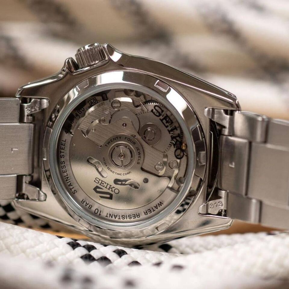Seiko SRPK33K1 Otomatik Çelik Gri Turkuaz Kadran 10 ATM 38 mm Erkek Kol Saati