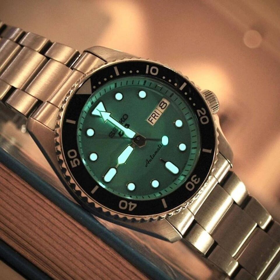 Seiko SRPK33K1 Otomatik Çelik Gri Turkuaz Kadran 10 ATM 38 mm Erkek Kol Saati