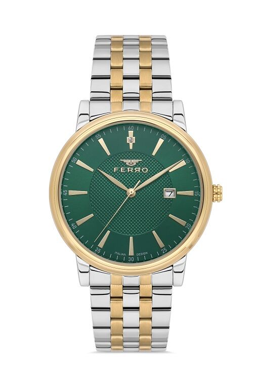 Ferro Sarı ve Gümüş Çelik Kordon Erkek Kol Saati F11479AWT-D6