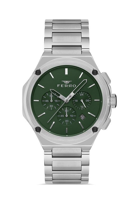 Ferro Gumus Celik Kordon Erkek Kol Saati FM40103A-A4