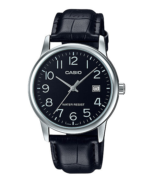 Casio MTP-V002L-1BUDF Quartz Deri Siyah 37 mm Erkek Kol Saati