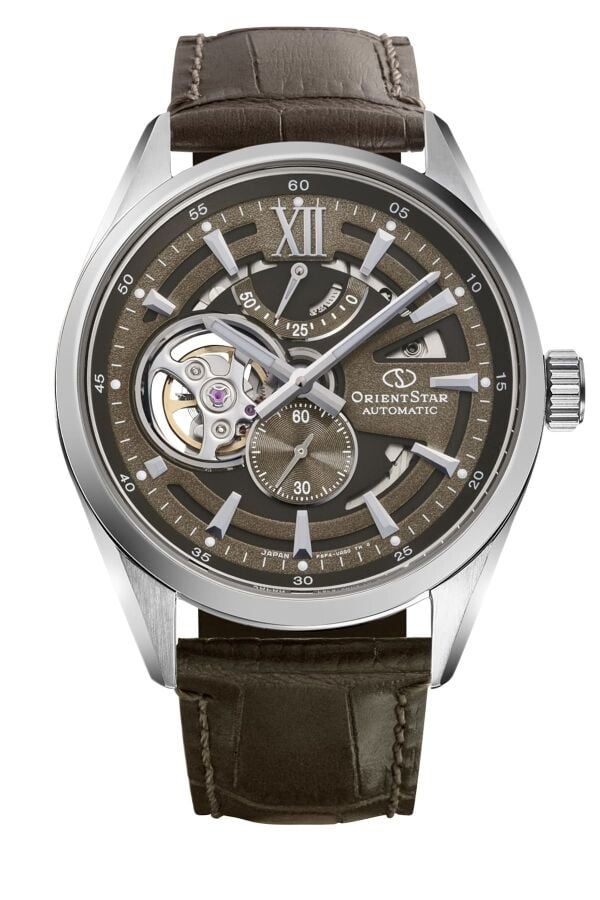 Orient Star RE-AV0139Y00B Kurmalı Otomatik Deri Kordon Gri Safir Cam 10 ATM 41 mm Erkek Kol Saati