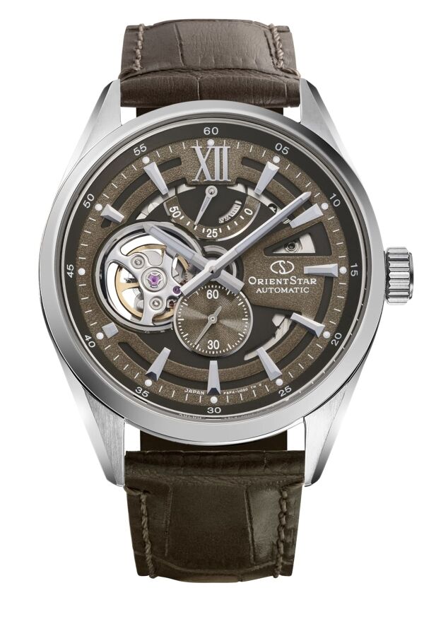 Orient Star RE-AV0139Y00B Kurmalı Otomatik Deri Kordon Gri Safir Cam 10 ATM 41 mm Erkek Kol Saati