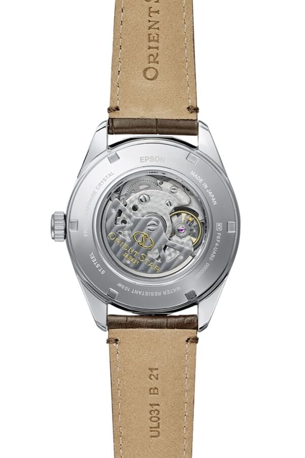 Orient Star RE-AV0139Y00B Kurmalı Otomatik Deri Kordon Gri Safir Cam 10 ATM 41 mm Erkek Kol Saati