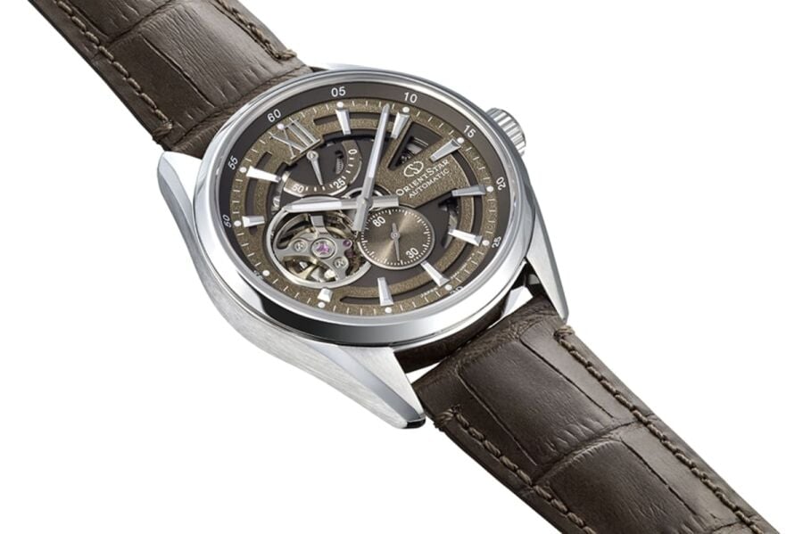 Orient Star RE-AV0139Y00B Kurmalı Otomatik Deri Kordon Gri Safir Cam 10 ATM 41 mm Erkek Kol Saati