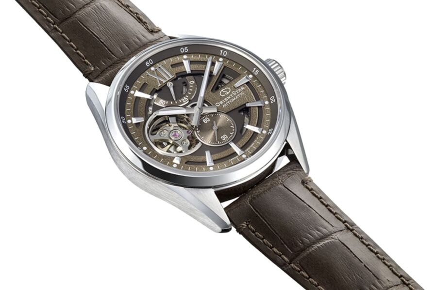 Orient Star RE-AV0139Y00B Kurmalı Otomatik Deri Kordon Gri Safir Cam 10 ATM 41 mm Erkek Kol Saati