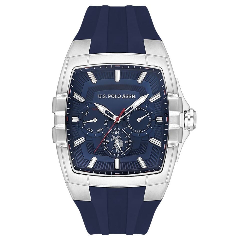 U.S. Polo Assn. USPA1093-01 Quartz Silikon Lacivert 41 mm Erkek Kol Saati