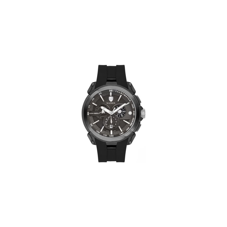 Wainer Swiss Made WA.16910-F 48 mm Siyah Erkek Kol Saati
