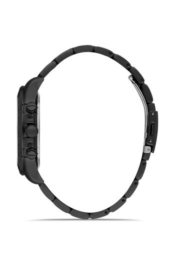 Ferro Quartz Çelik Siyah 44 mm Fonksiyonları Aktif Erkek Kol Saati